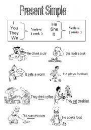 English Worksheet: present