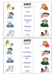 English Worksheet: match