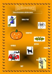 English worksheet: Halloween