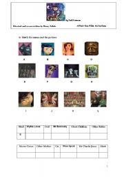 English Worksheet: Coraline - activities