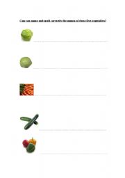 English Worksheet: food