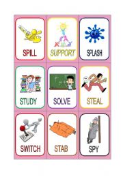 VERB CARDS 22