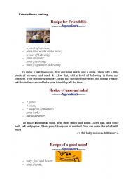 English Worksheet: Extraordinary cockery