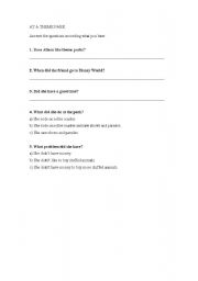 English worksheet: AT A THEME PARK