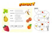 English worksheet: Fruit