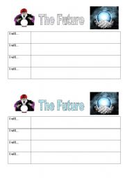 Simple future tense tarot card game