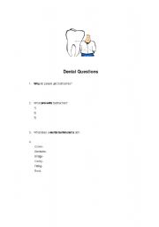English worksheet: dental technician students ESLS