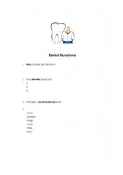 English Worksheet: dental technician students ESLS