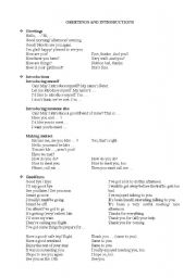 English Worksheet: Greeting and Introduction