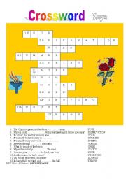 English Worksheet: Crossword  - Treasure Hungting