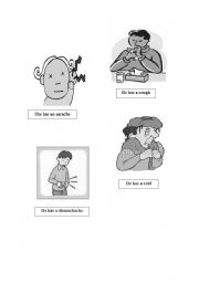 English worksheet: HEALTH PROBLEMS