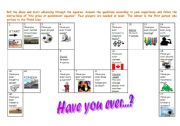 English Worksheet: Have you ever...?