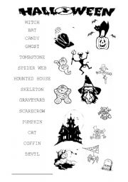 English Worksheet: Halloween