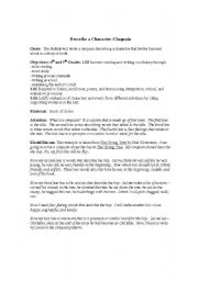 English Worksheet: describe