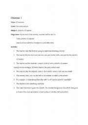 English Worksheet: grammer activity
