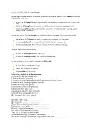 English Worksheet: As if