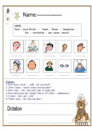 English Worksheet: illness