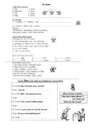 English worksheet: test