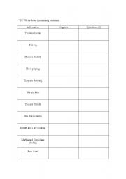 English Worksheet: verb to be