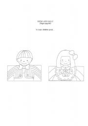 English Worksheet: Peter & Sally