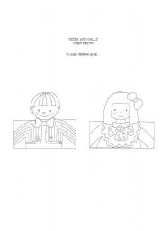 English worksheet: Peter & Sally