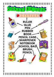 English Worksheet: SCHOO OBJECTS