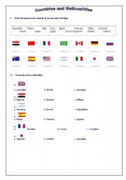 COUNTRIES AND NATIONALITIES