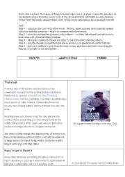 English Worksheet: Funny Festivals aroung the world