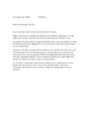 English Worksheet: essay 