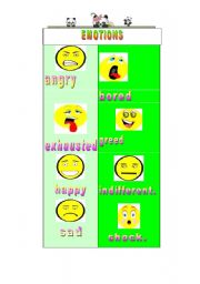 English worksheet: emotions