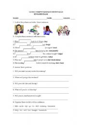 English Worksheet: future tense