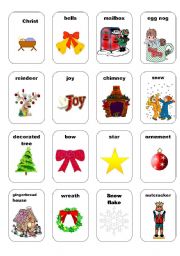 English Worksheet: xmas cards set 2