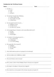 English Worksheet: The Wrong Trousers