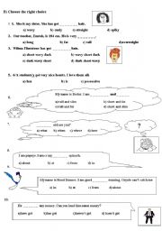 English worksheet: worksheet