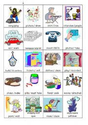 English Worksheet: Passive cards