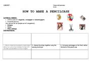 English worksheet: HOWTO MAKE A PENCILCASE