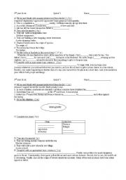 English worksheet: vocabulary / language