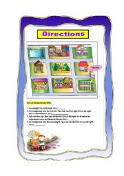 English Worksheet: directions