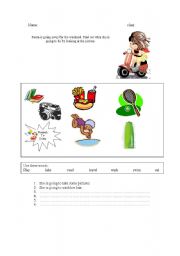 English worksheet: Future tense