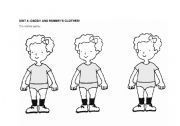 English Worksheet: TRIPLETS CLOTHES GAME