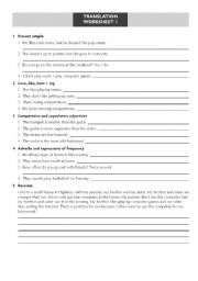 English Worksheet: Dictation Worksheet