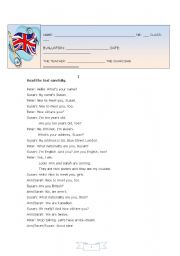 English Worksheet: 5TH FORM ENGLISH TEST