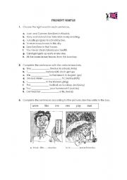 English worksheet: Present Simple