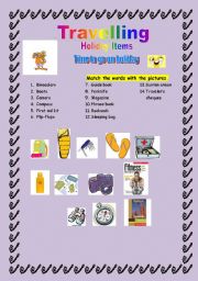 English worksheet: Holiday items