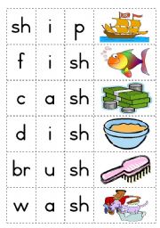 English Worksheet: Consonant diagraph - sh - Game