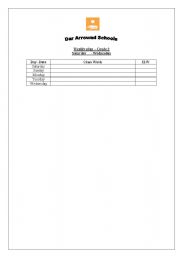 English Worksheet: diary