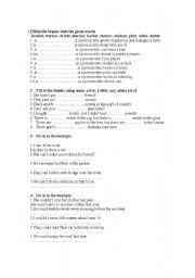 English worksheet: quiz