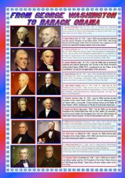 From George Washington to Barack Obama (part 1) - 2 pages 