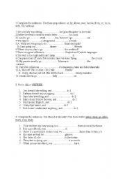 English worksheet: worksheet