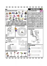 English Worksheet: Halloween Madness